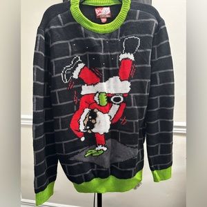 Santa not so ugly party sweater EUC